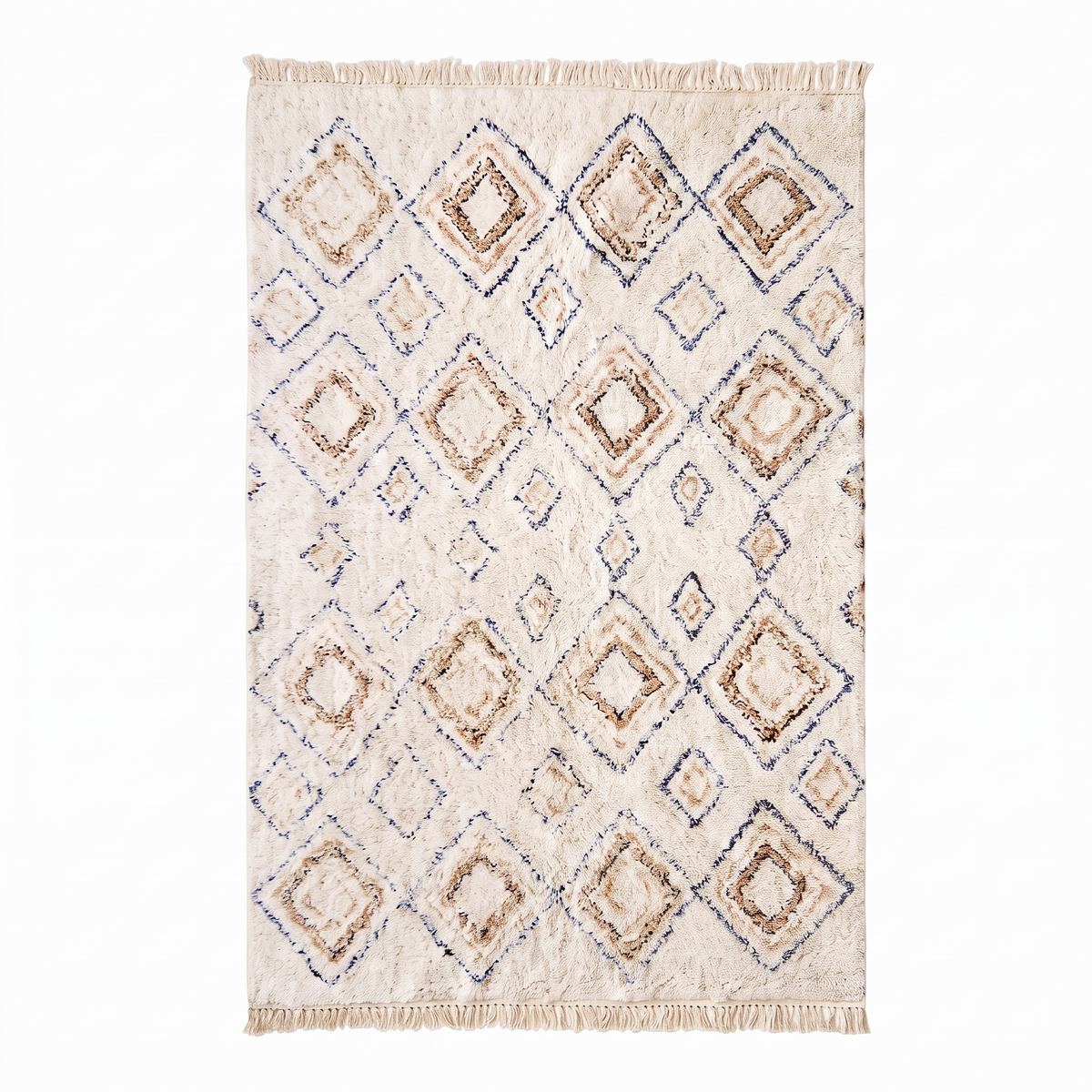 Tapis Najac Ivoire/Multi fond blanc