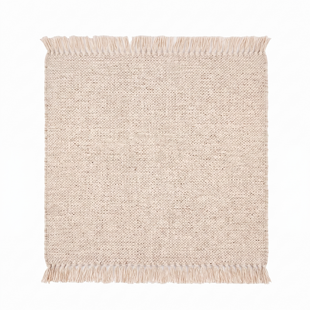 Tapis Banon Naturel - vue produit fond blanc
