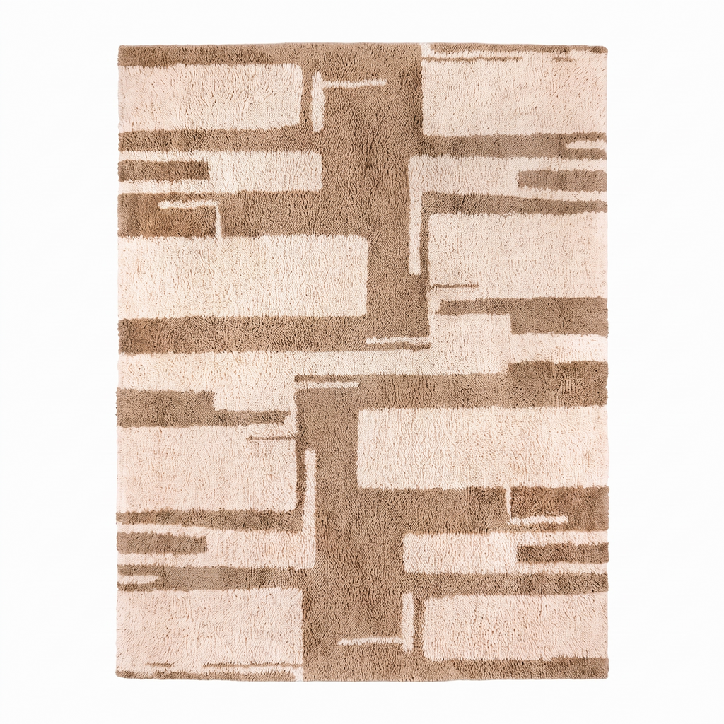 Tapis Megève Naturel - vue produit fond blanc