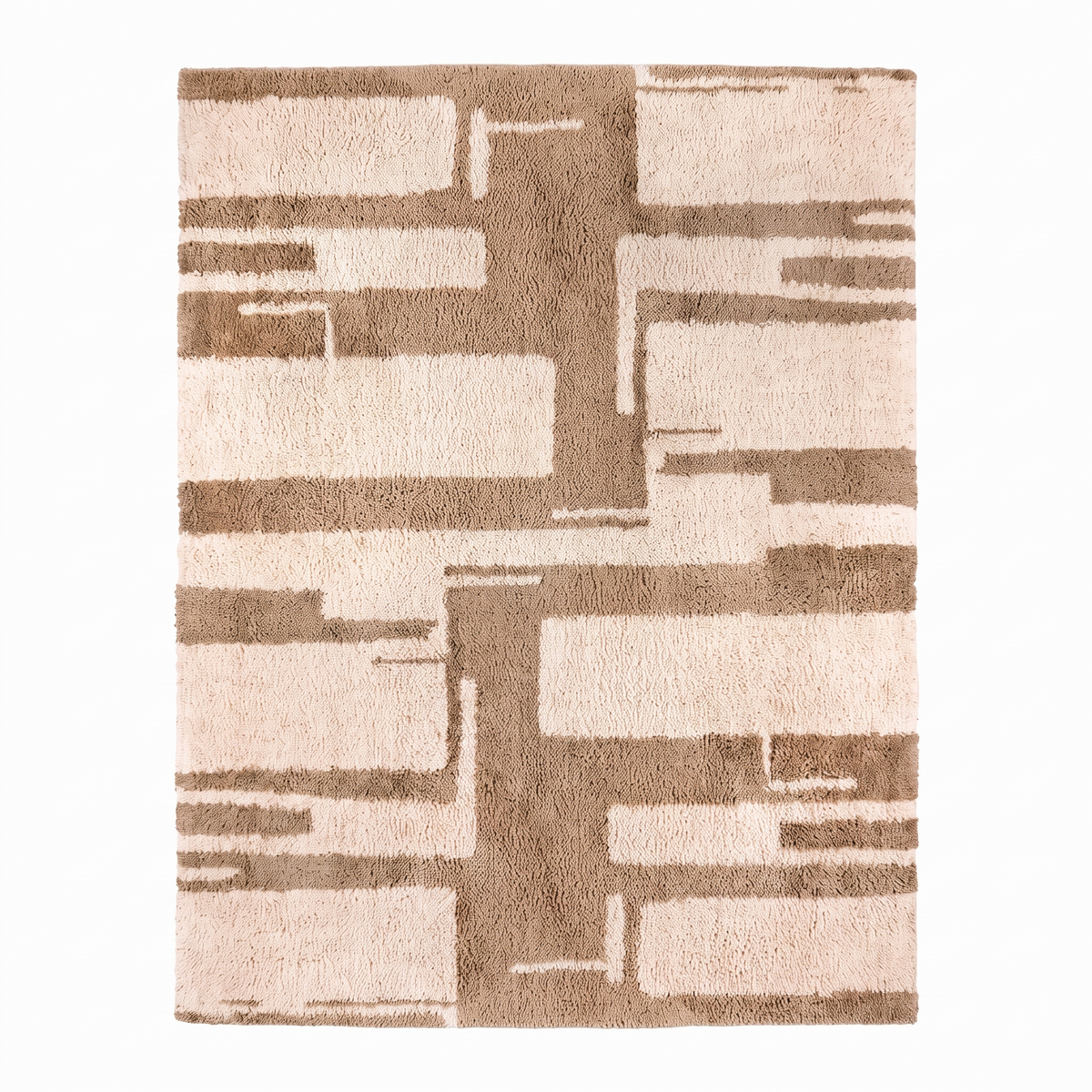 Tapis Megève Naturel - vue produit fond blanc
