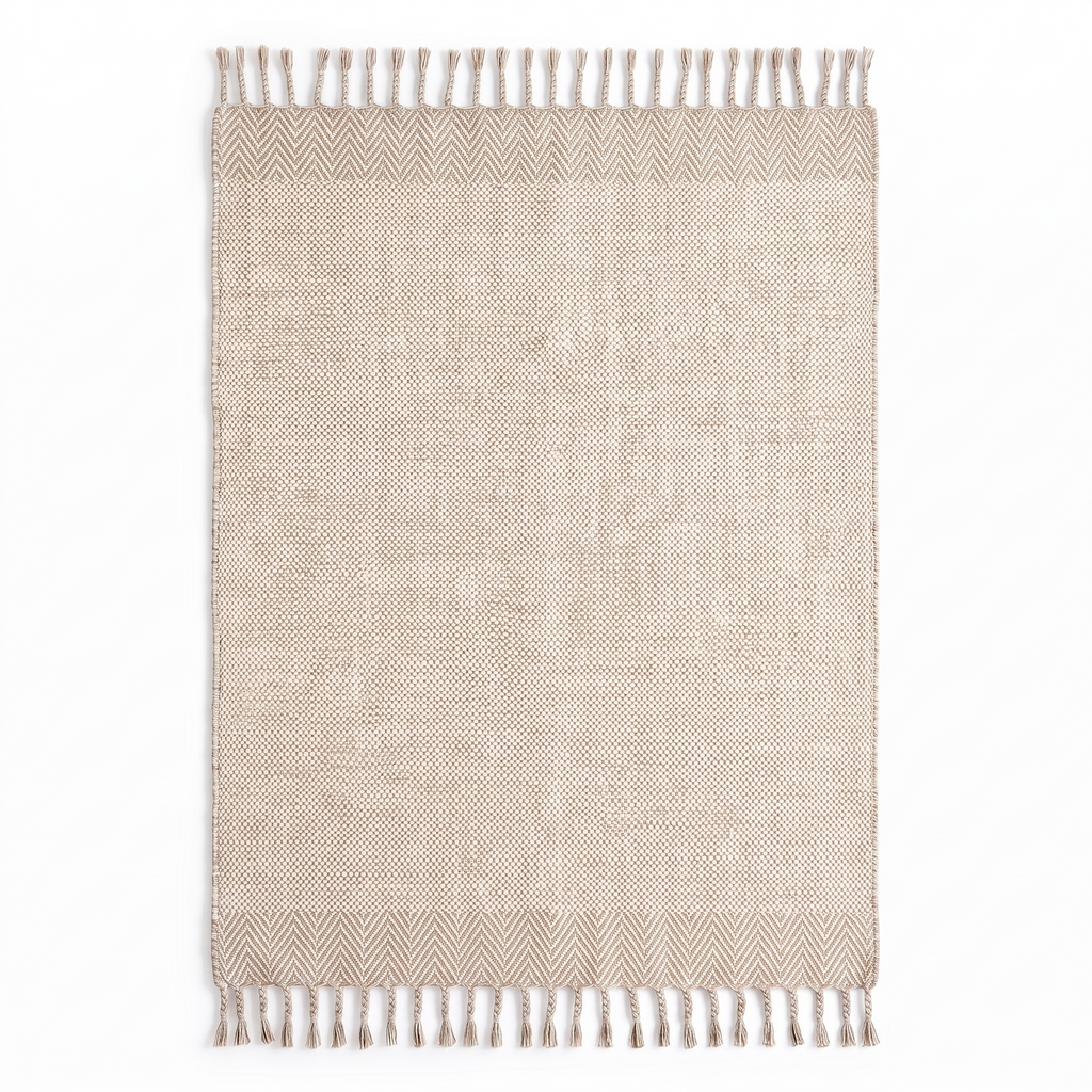 Tapis Arbois Ivoire/beige - vue produit fond blanc