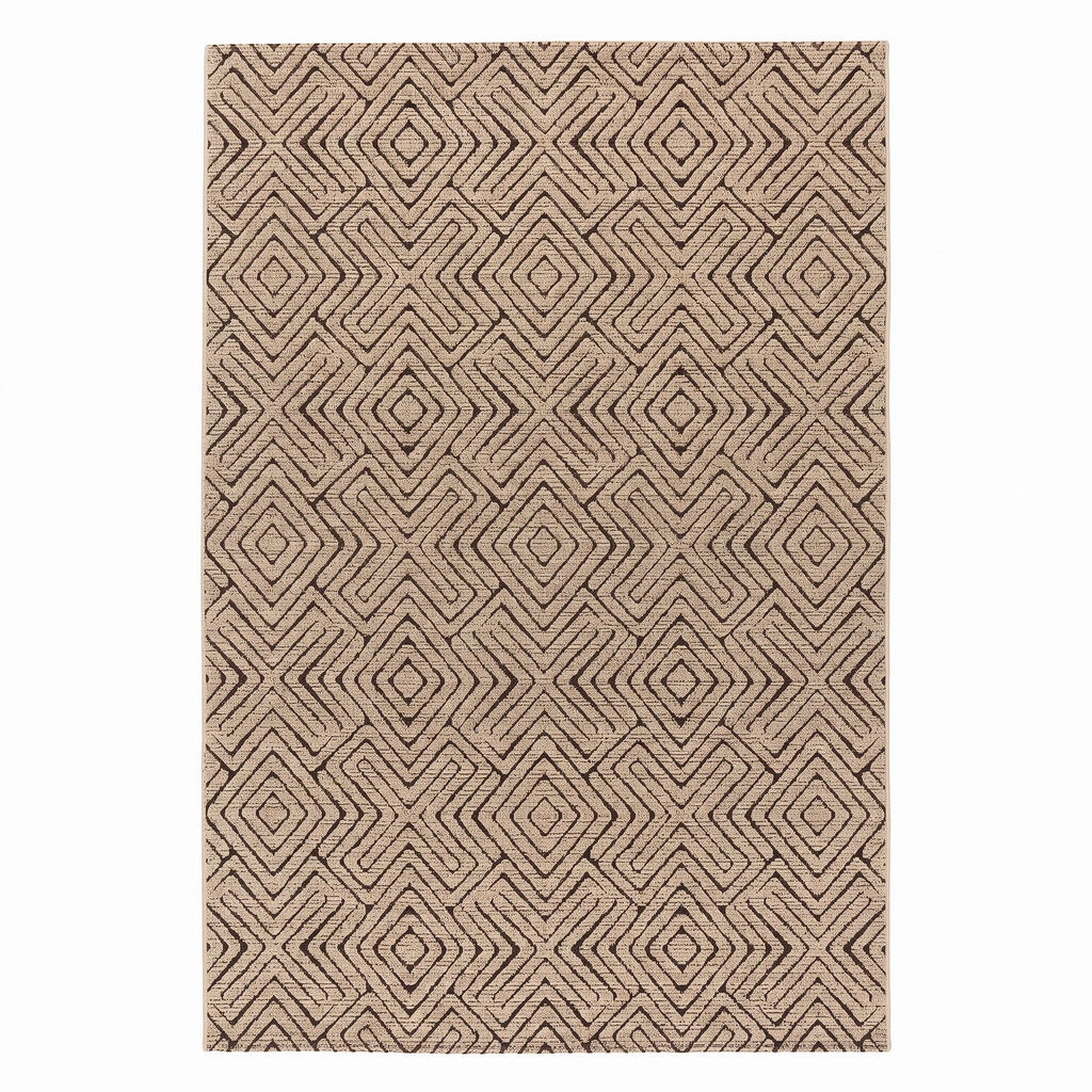 Tapis Ménerbes Naturel - vue produit fond blanc