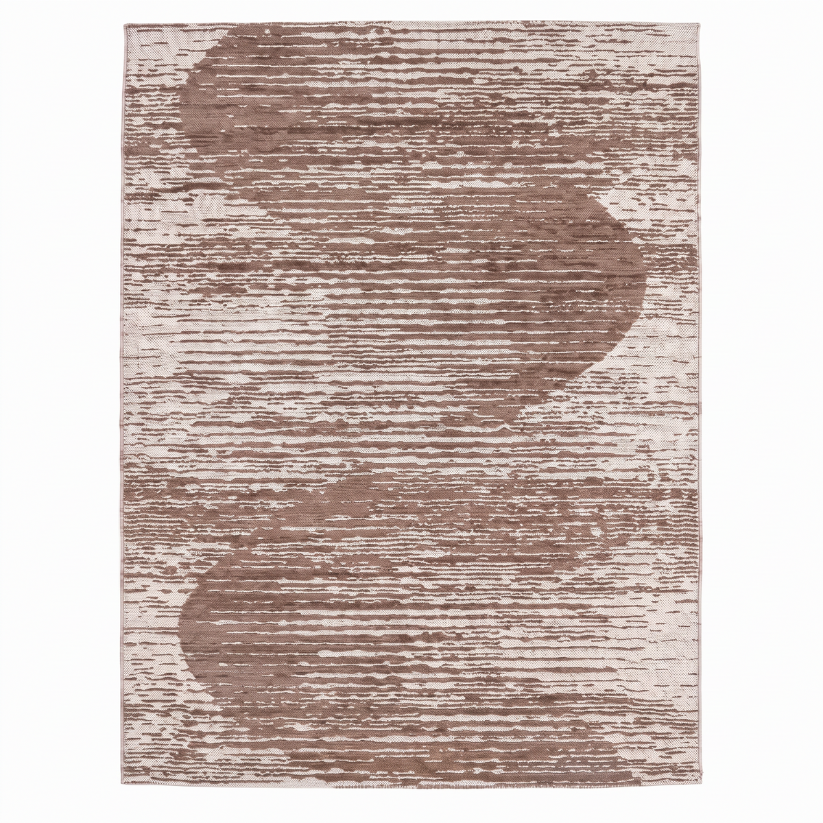Tapis Lussan Noisette - vue produit fond blanc
