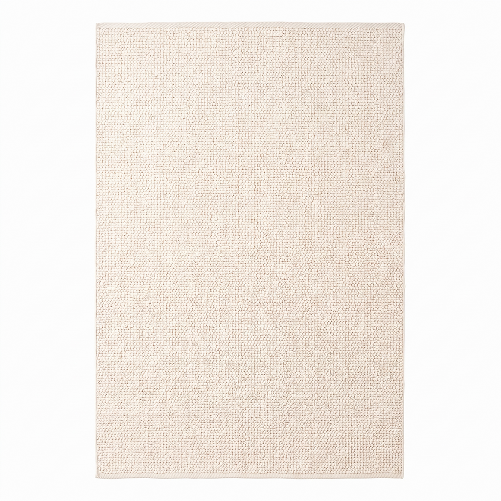 Tapis Roussillon Ivoire - vue produit fond blanc