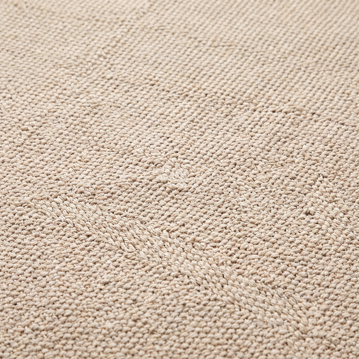 Zoom qualité du tissage du tapis Rocamadour Naturel