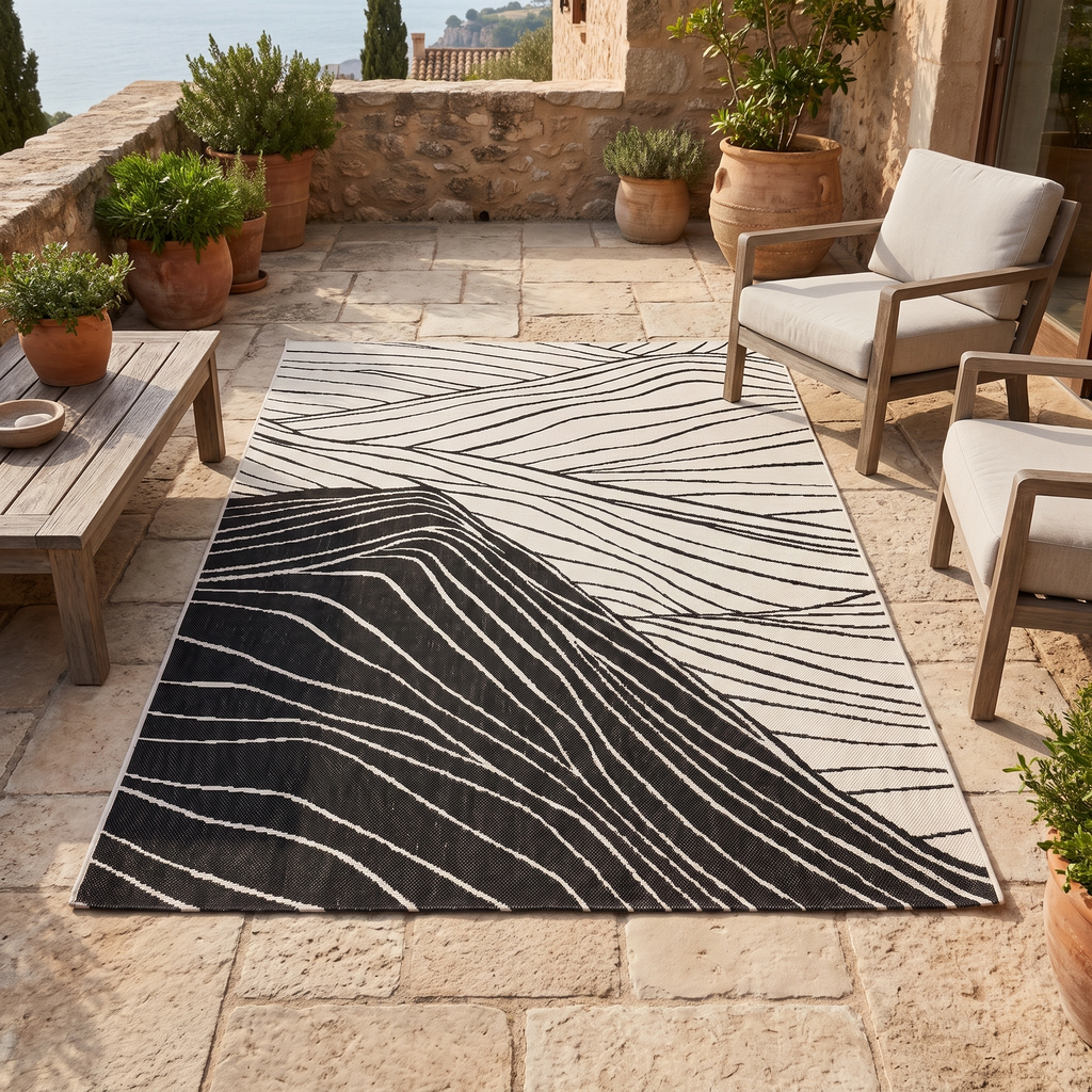 Tapis Bonifacio Tonnerre - terrasse vue large