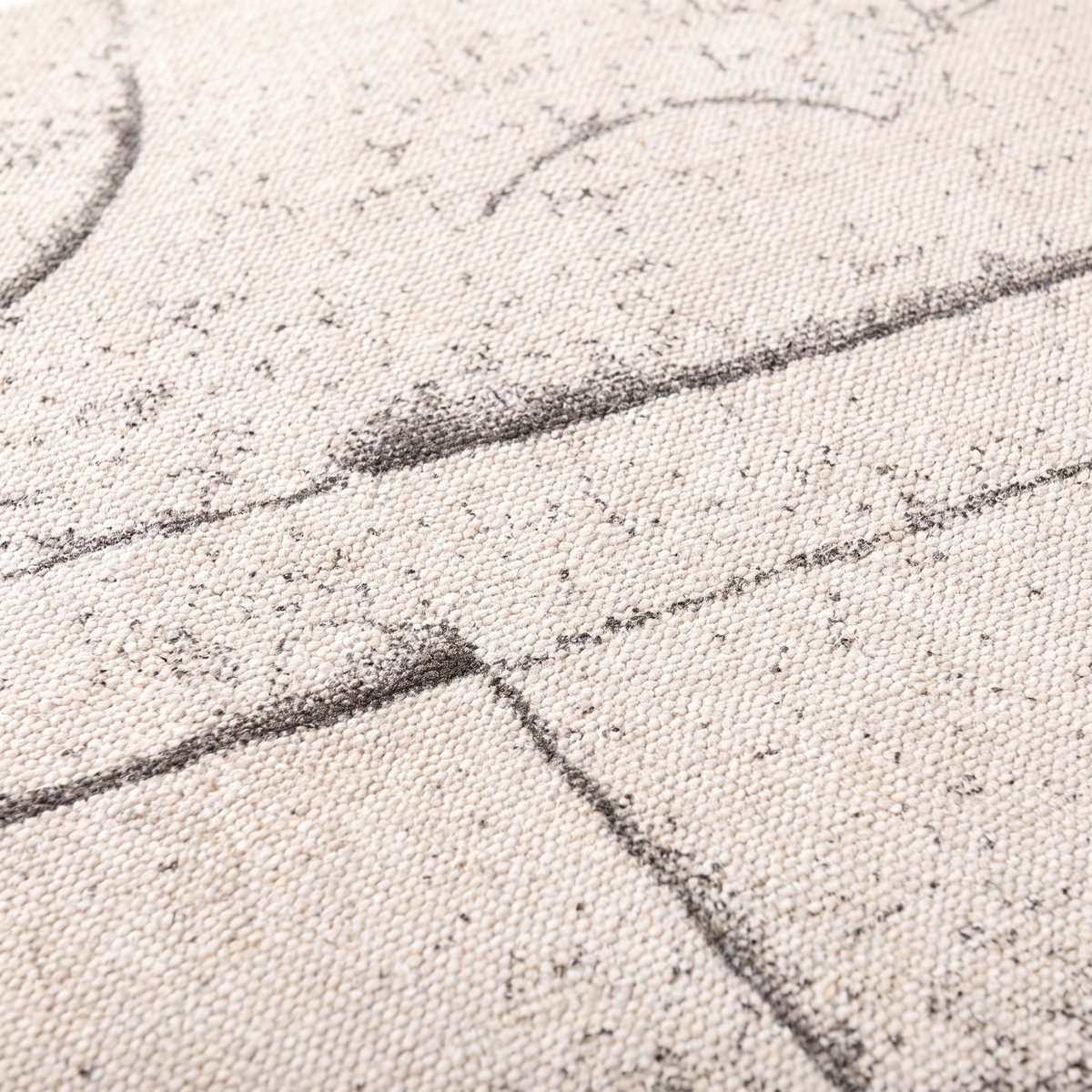 Zoom qualité du tissage du tapis Amboise Naturel