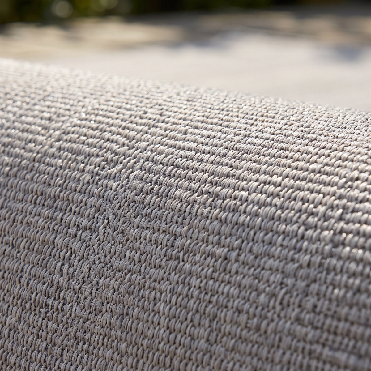 Zoom qualité du tissage du tapis Arcachon