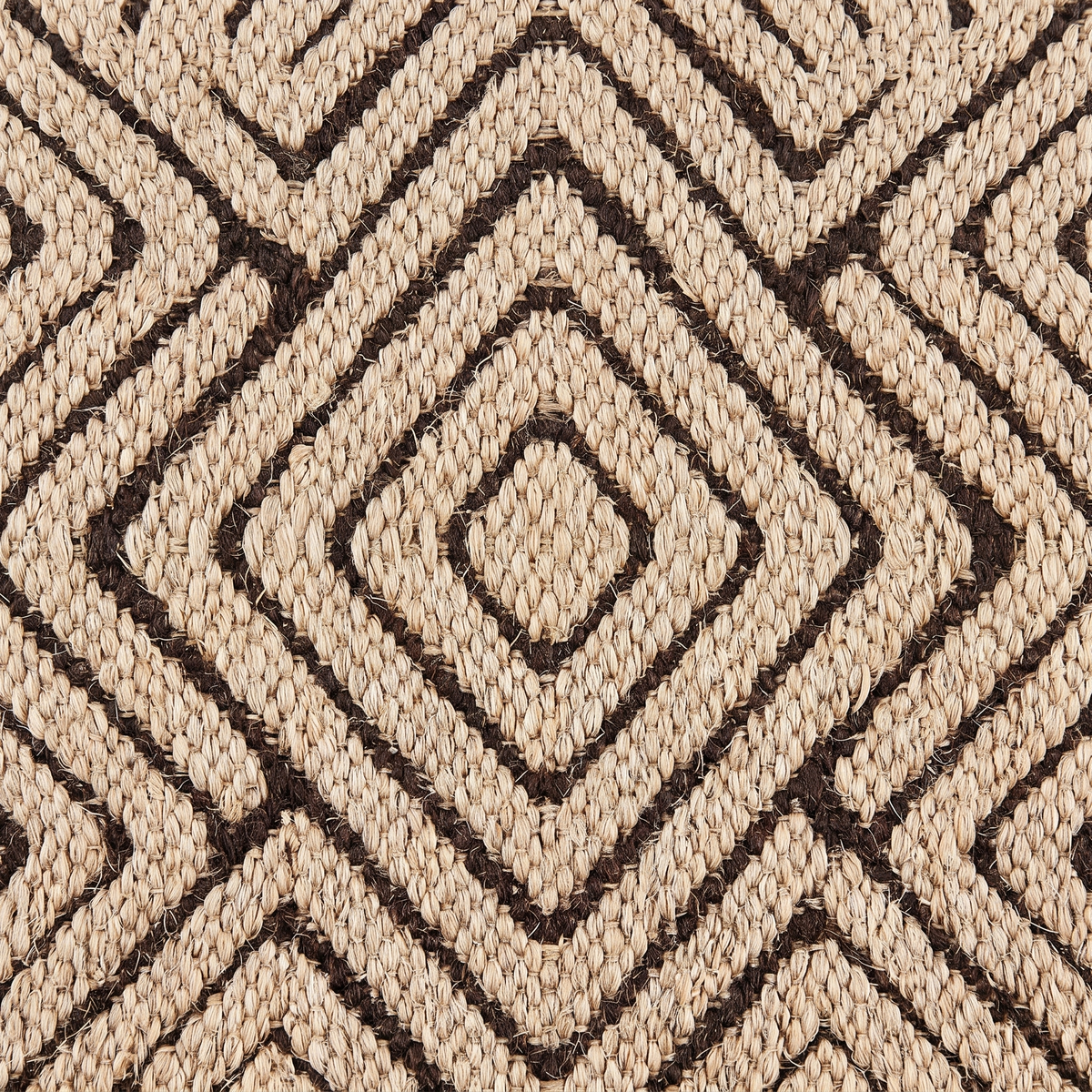 Zoom qualité du tissage du tapis Ménerbes Naturel