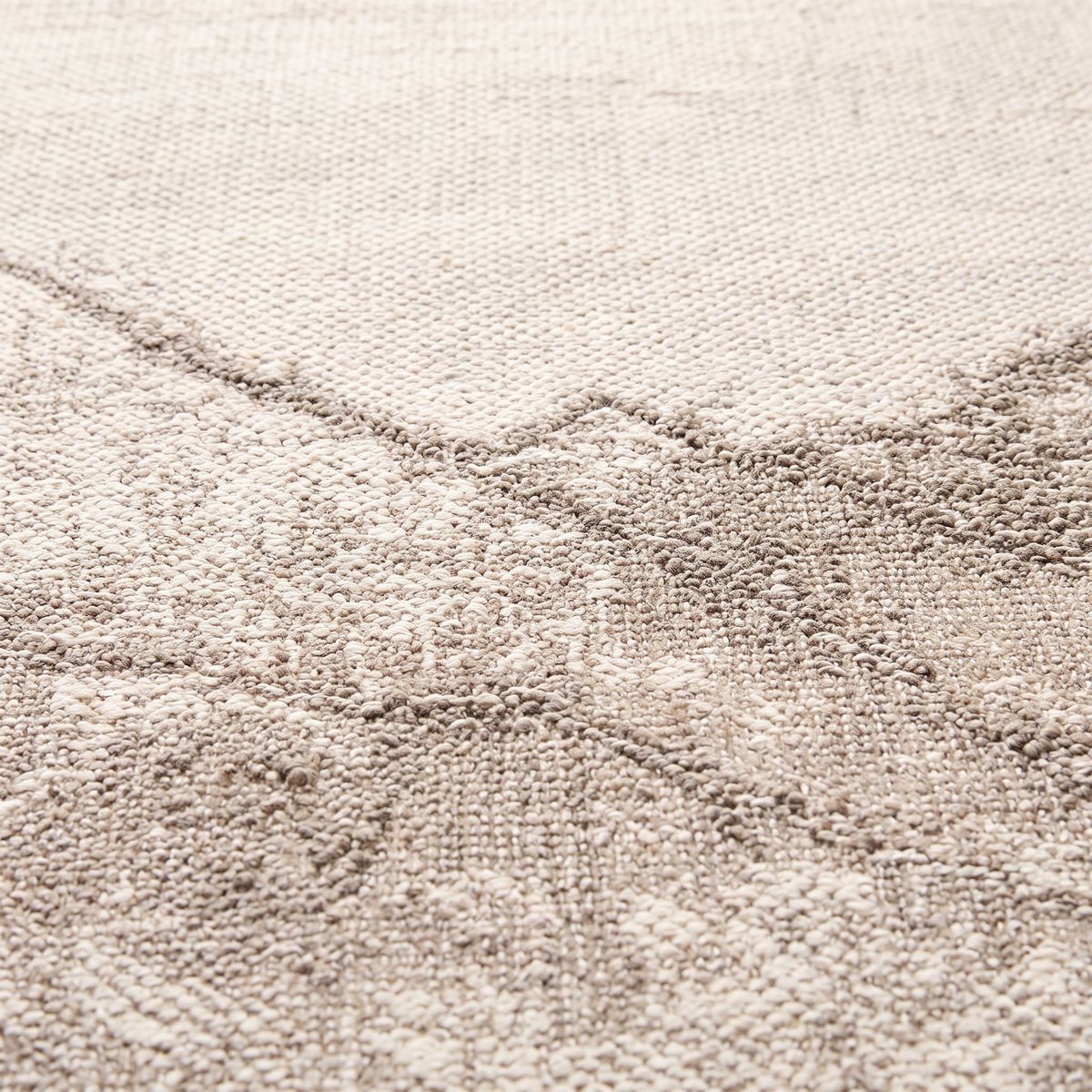 Zoom qualité du tissage du tapis Barbizon Naturel