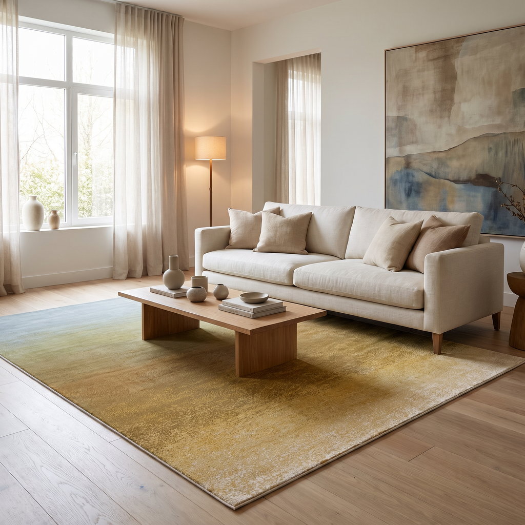 Tapis Sare Thym - salon vue large