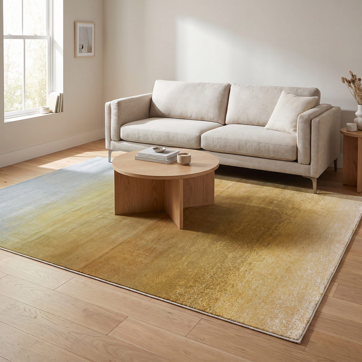 Tapis Sare Thym dans un salon