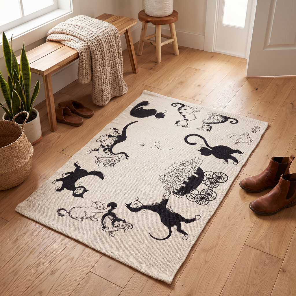 Tapis Cabourg dans un salon chaleureux