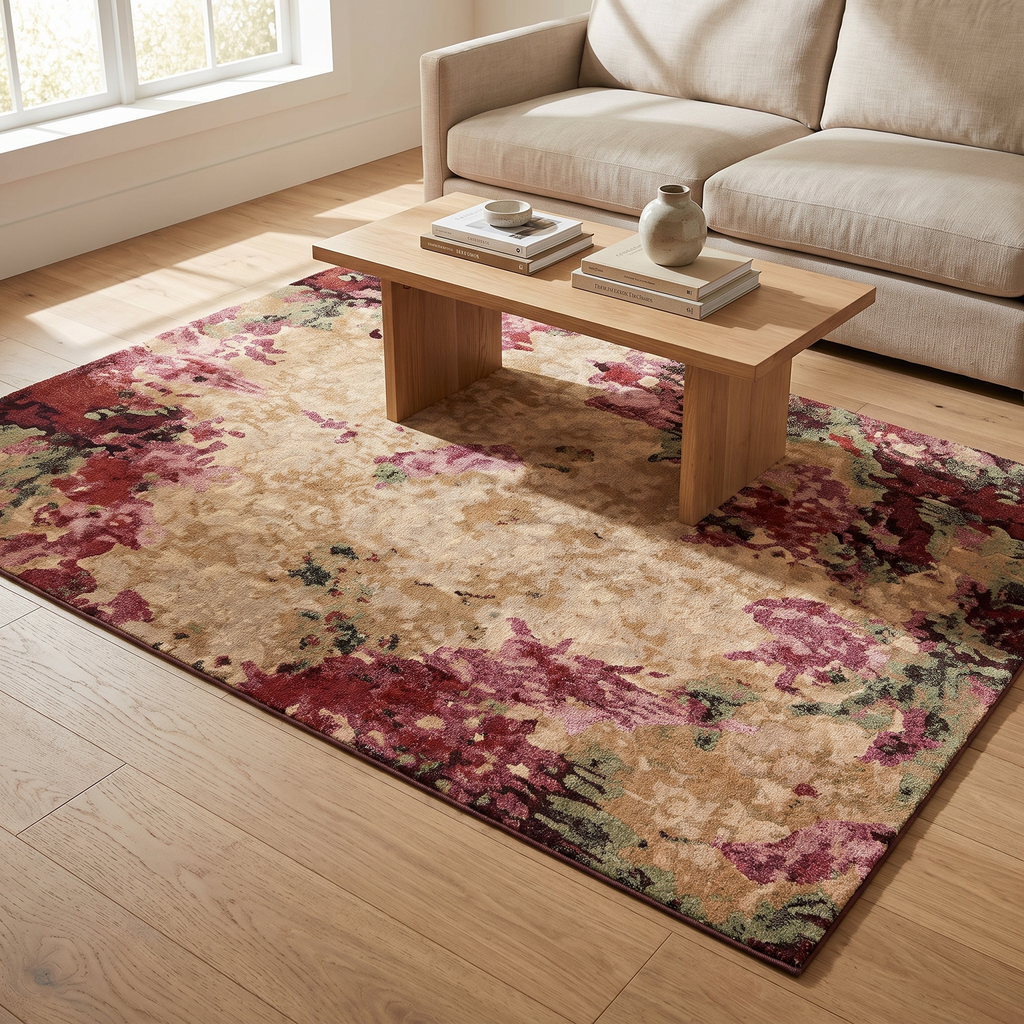 Tapis Riez Multico dans un salon moderne