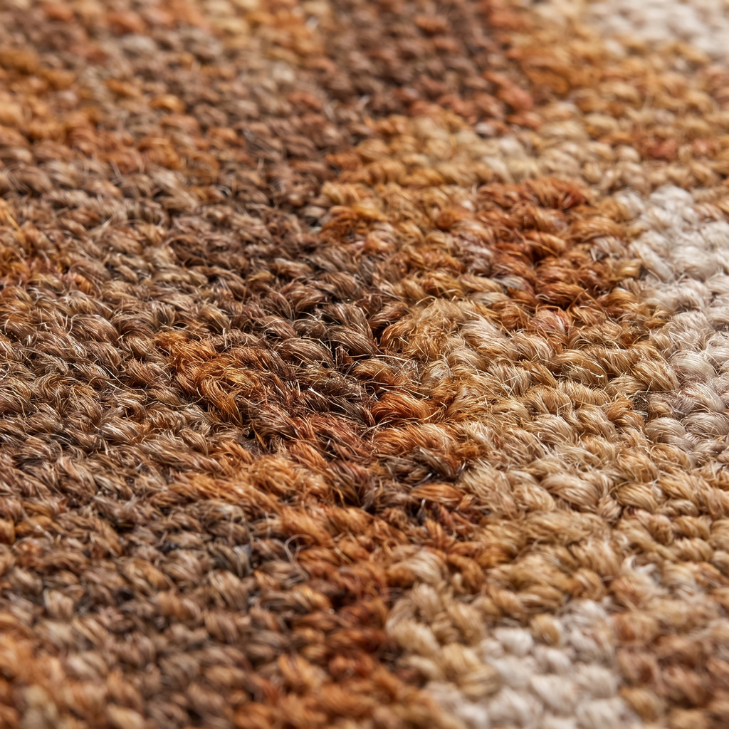 Zoom qualité du tissage du tapis Riez Naturel
