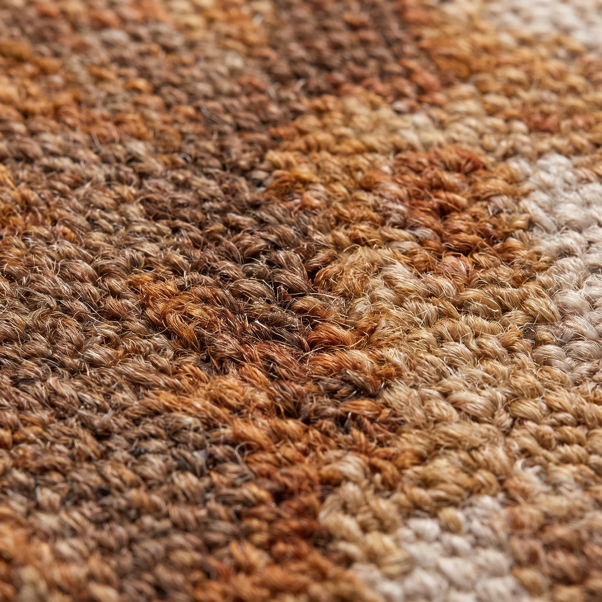 Zoom qualité du tissage du tapis Riez Naturel