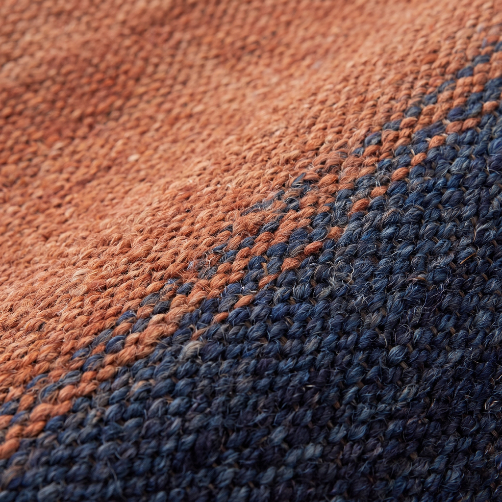 Zoom qualité du tissage du tapis Venasque