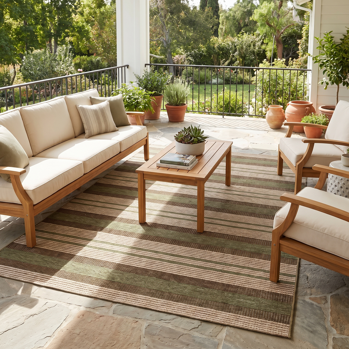 Tapis Agay Naturel - terrasse vue large