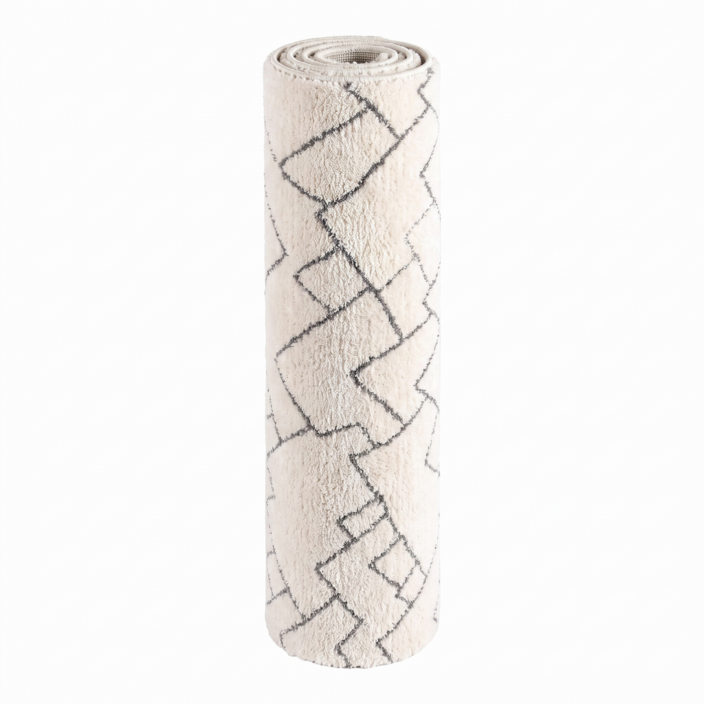 Tapis Espelette Naturel roulé