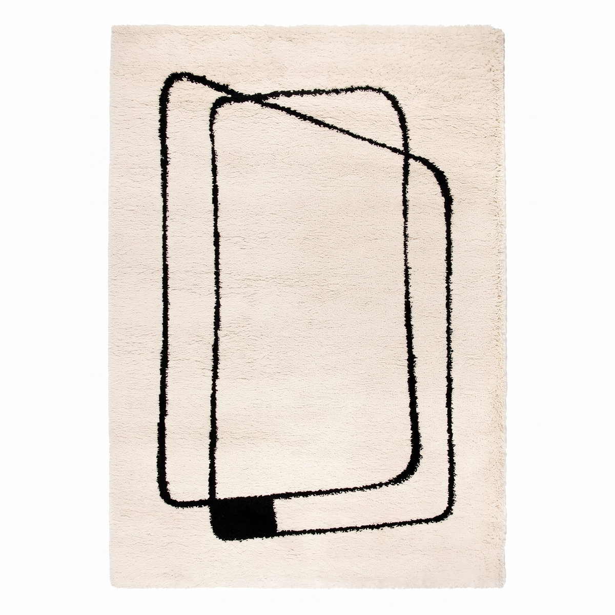 Tapis Bauges Neige - vue produit fond blanc