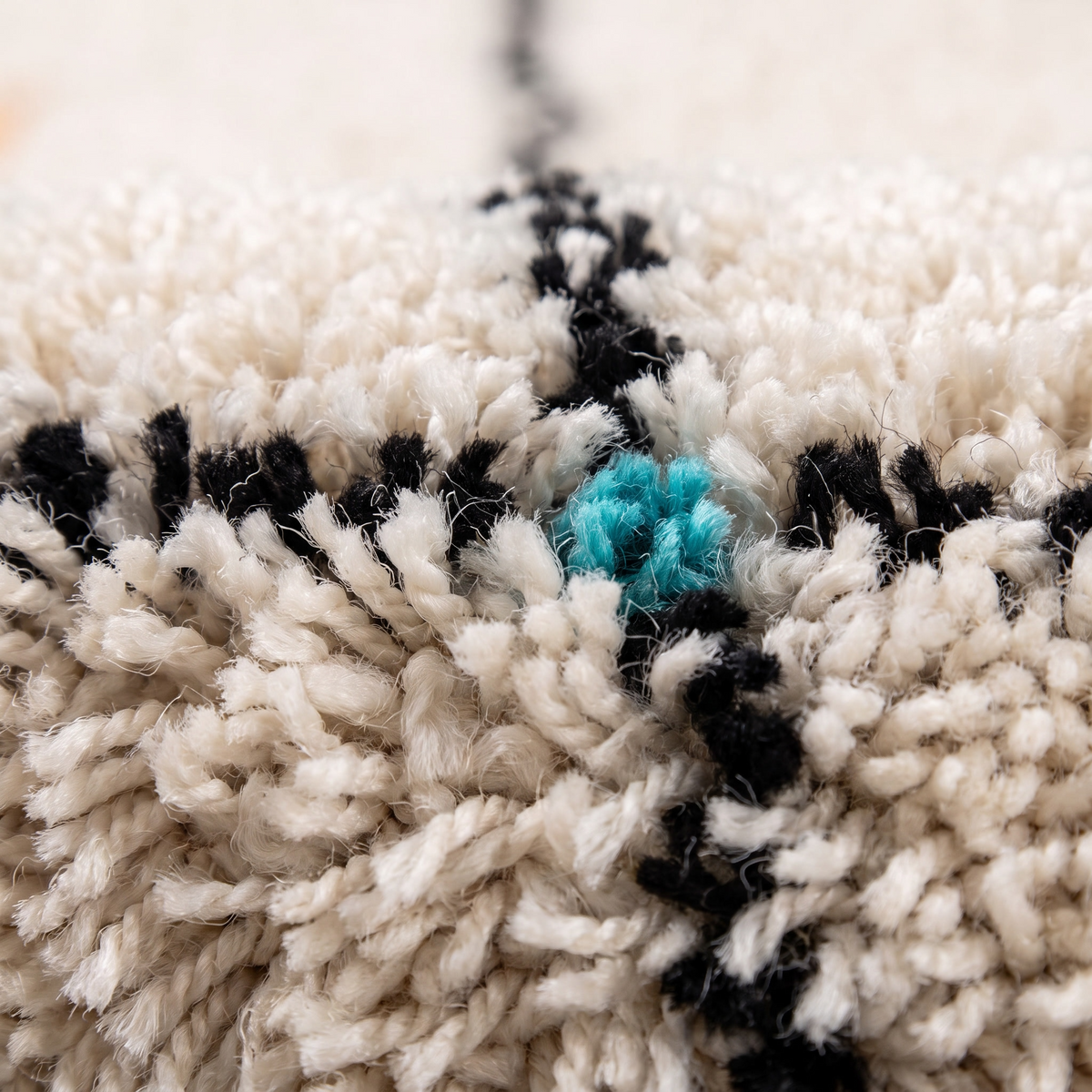 Zoom qualité du tissage du tapis Chambord Multico
