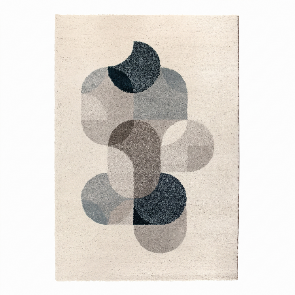 Tapis Sarlat Paon - vue produit fond blanc