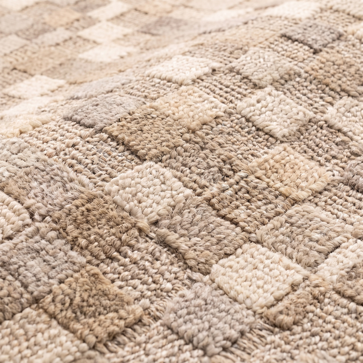 Zoom qualité du tissage du tapis Camargue Naturel