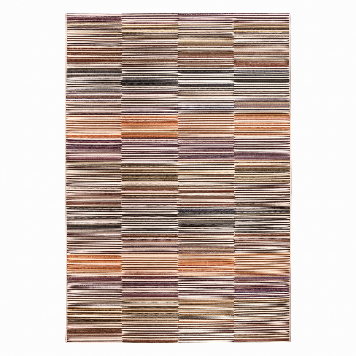 Tapis Bandol Papaye - vue produit fond blanc