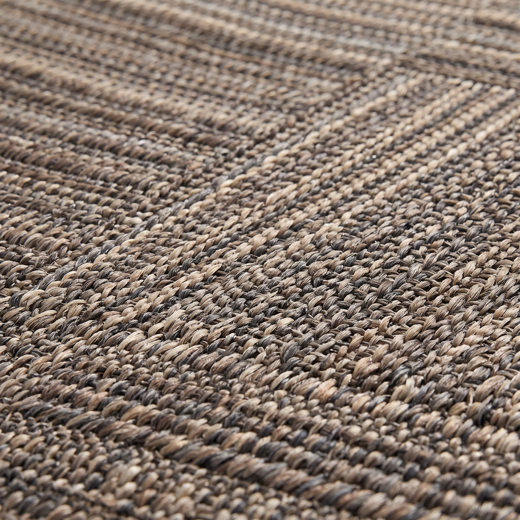 Zoom qualité du tissage du tapis Bandol Naturel