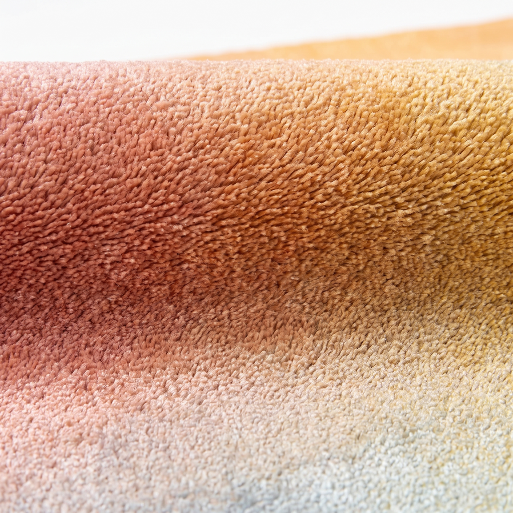 Zoom qualité du tissage du tapis Honfleur Multicolore