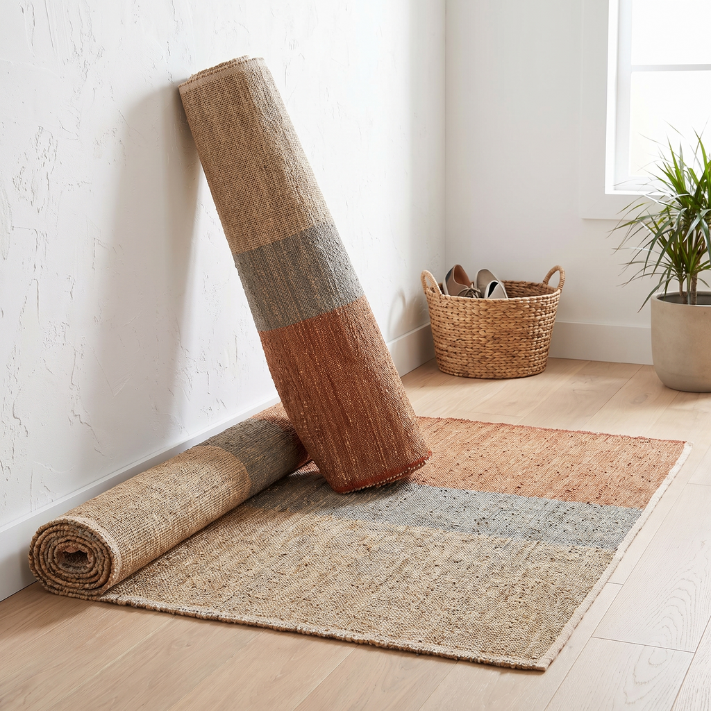 Tapis Chartreuse Terracotta - roulé