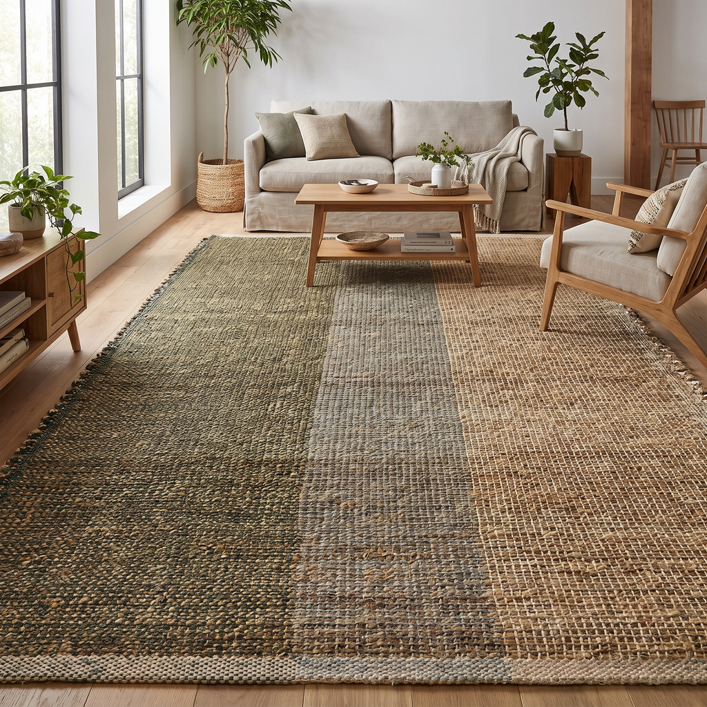 Tapis Chartreuse Thym - salon vue large