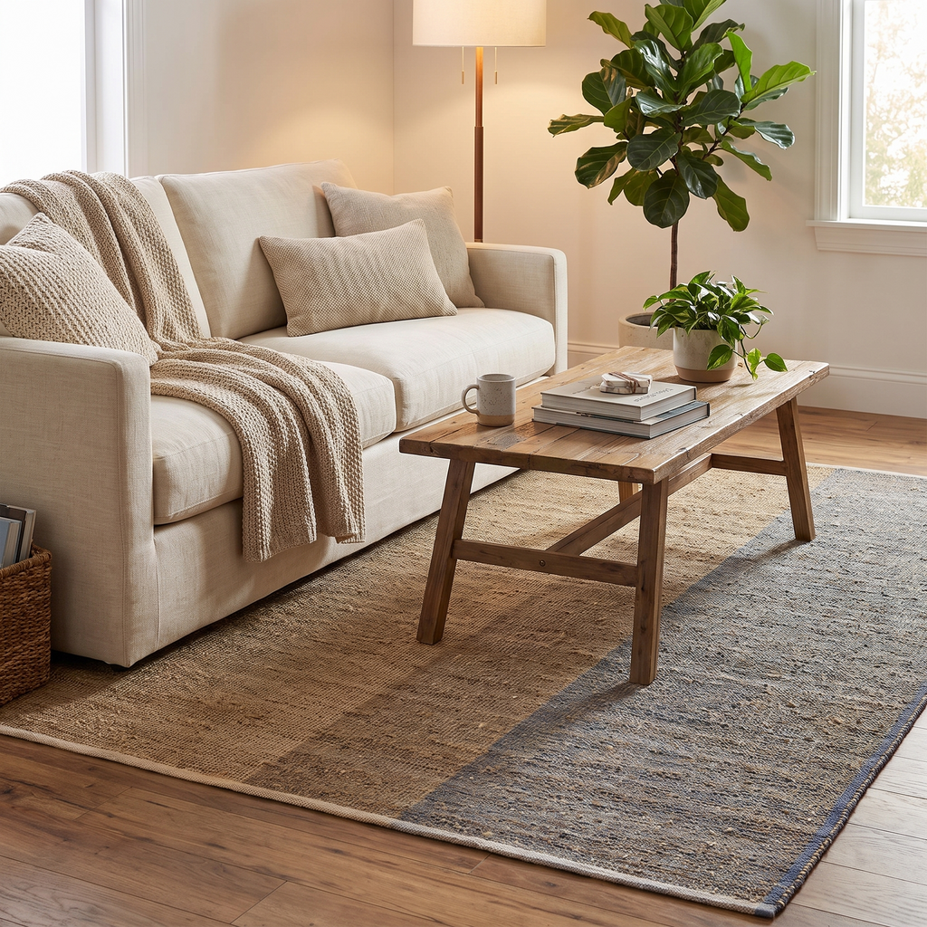 Tapis Chartreuse Myosotis - salon