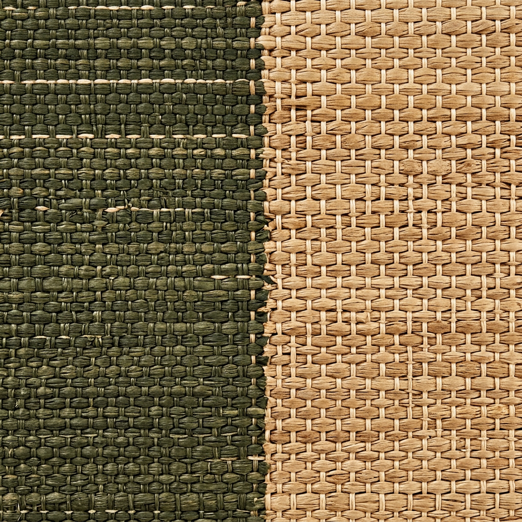 Tapis Chartreuse Thym - zoom tissage