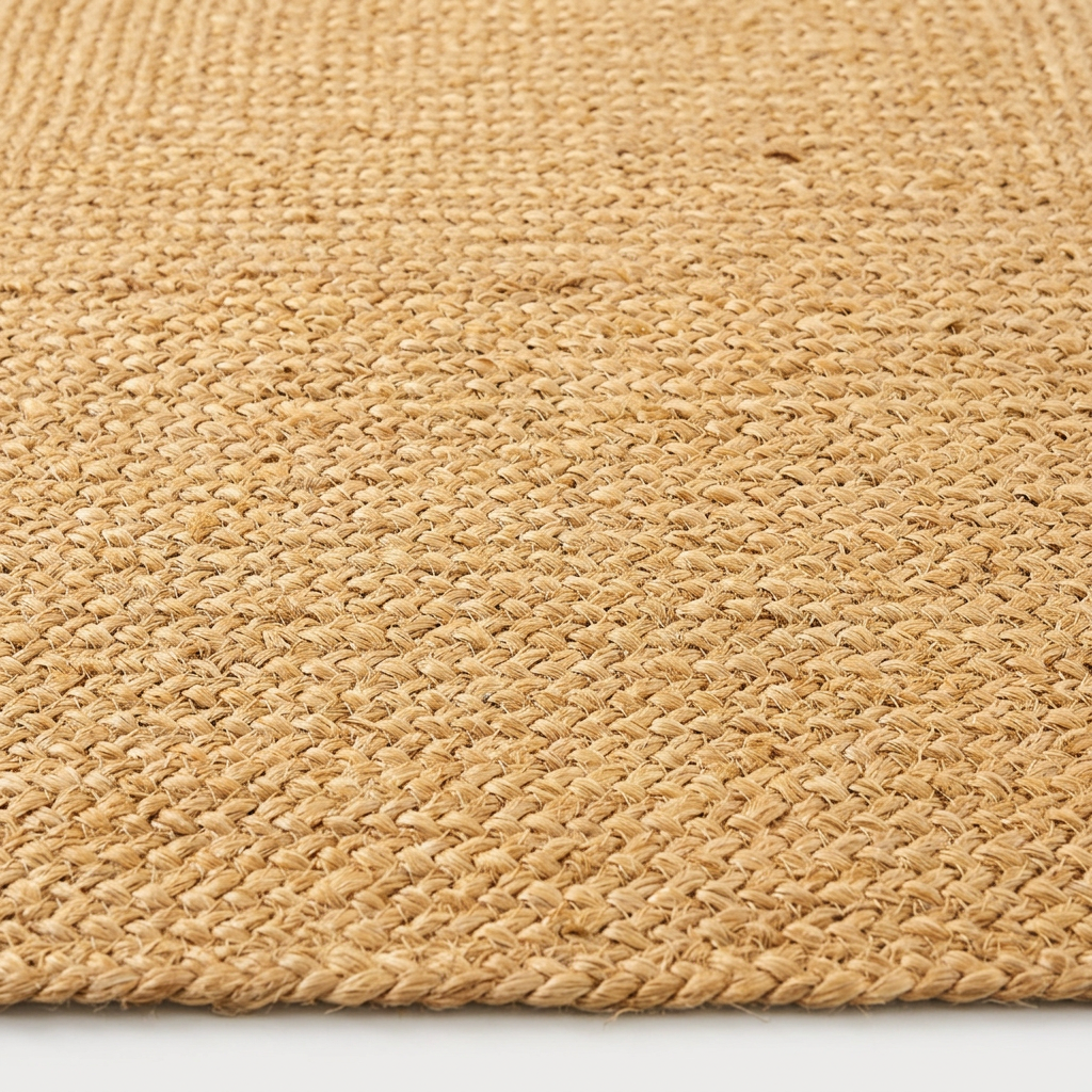 Zoom qualité du tissage du tapis Luberon Neige