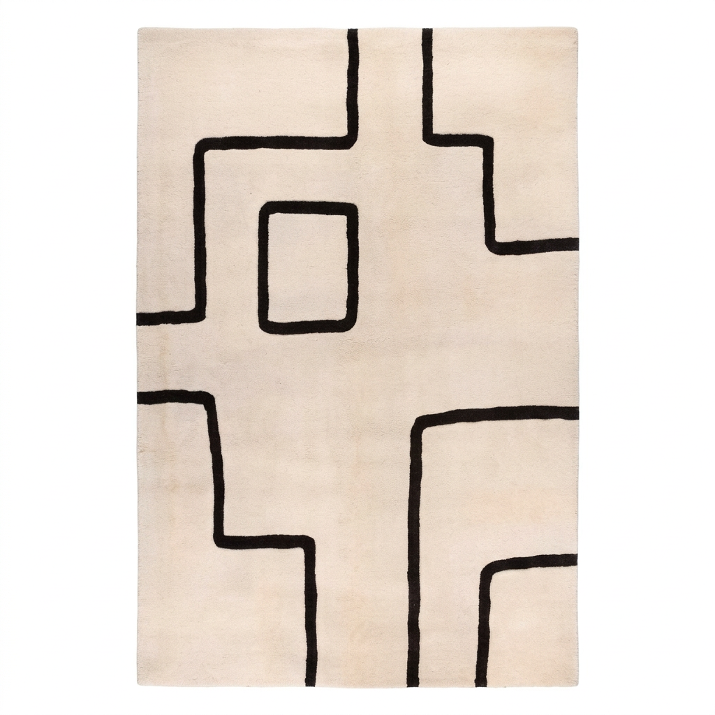 Tapis Nyons Caviar - vue produit fond blanc