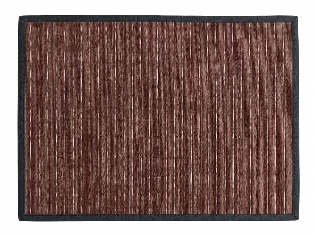 Tapis Belcastel Prune fond blanc