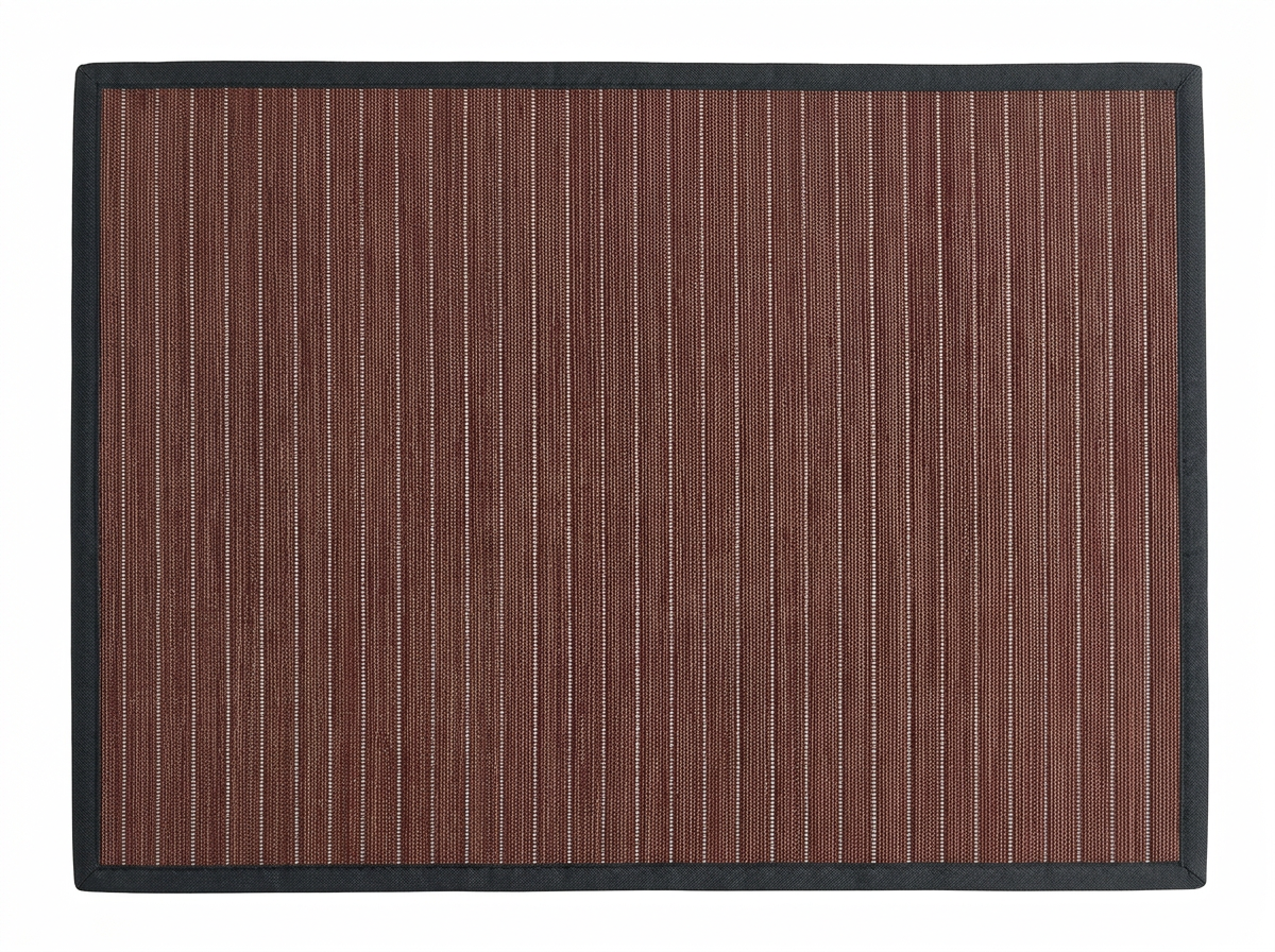 Tapis Belcastel Prune fond blanc