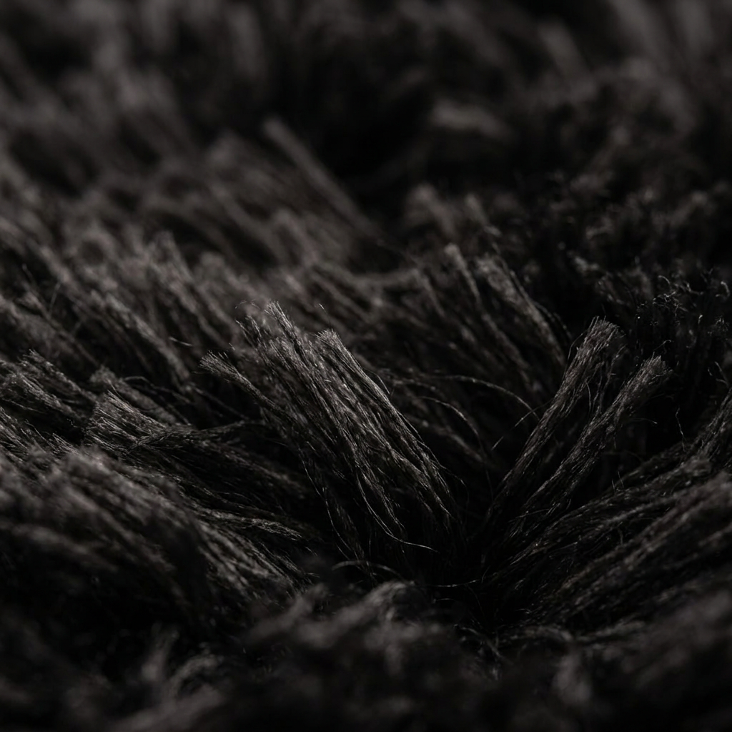 Zoom qualité du tissage du tapis Cordes Caviar