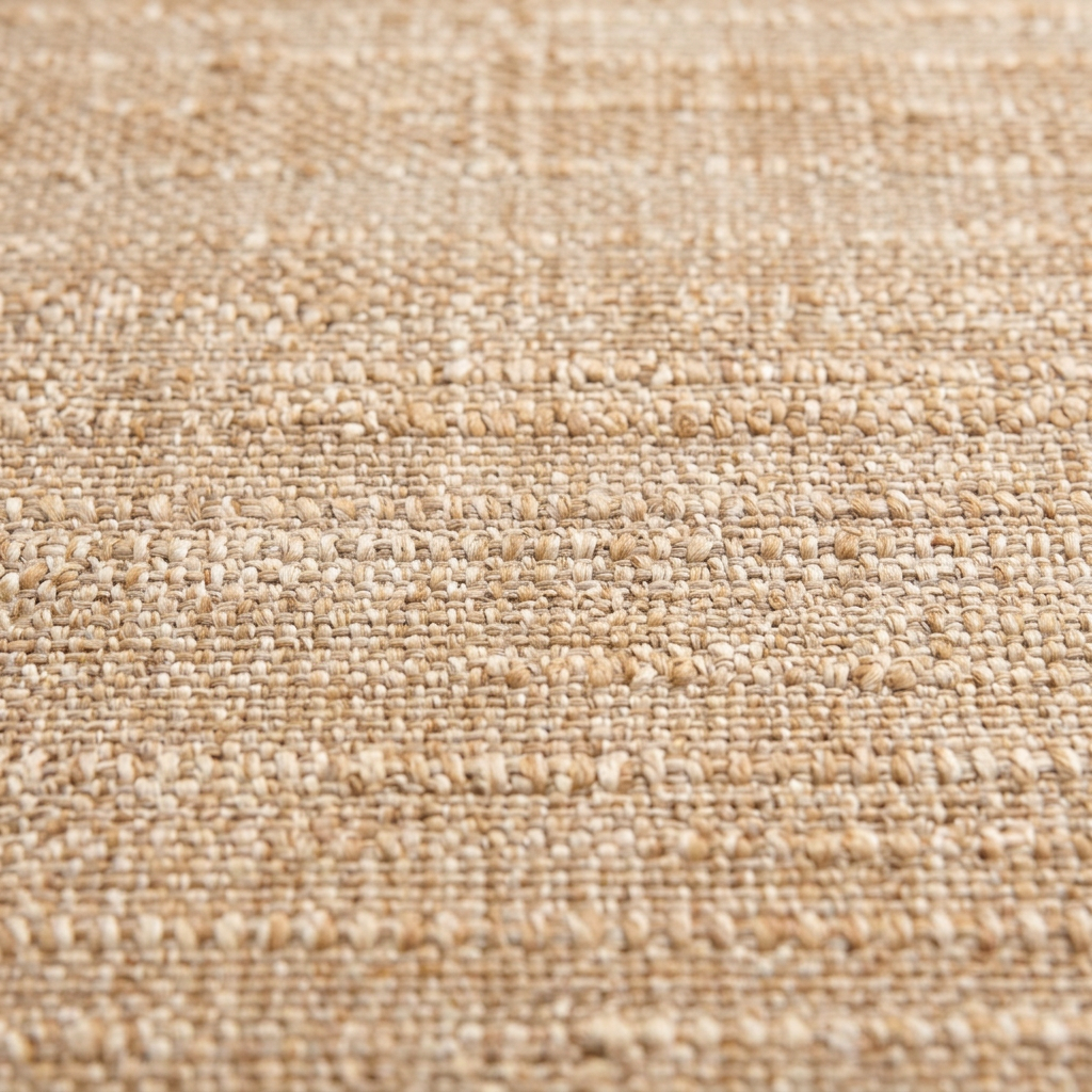 Tapis Oppède Naturel, zoom sur le tissage plat chiné beige