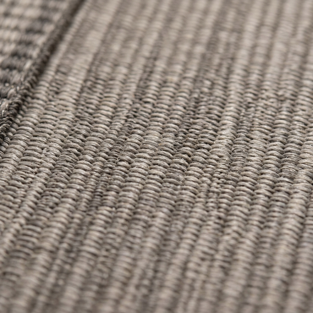 Zoom qualité du tissage du tapis Menton Nuage