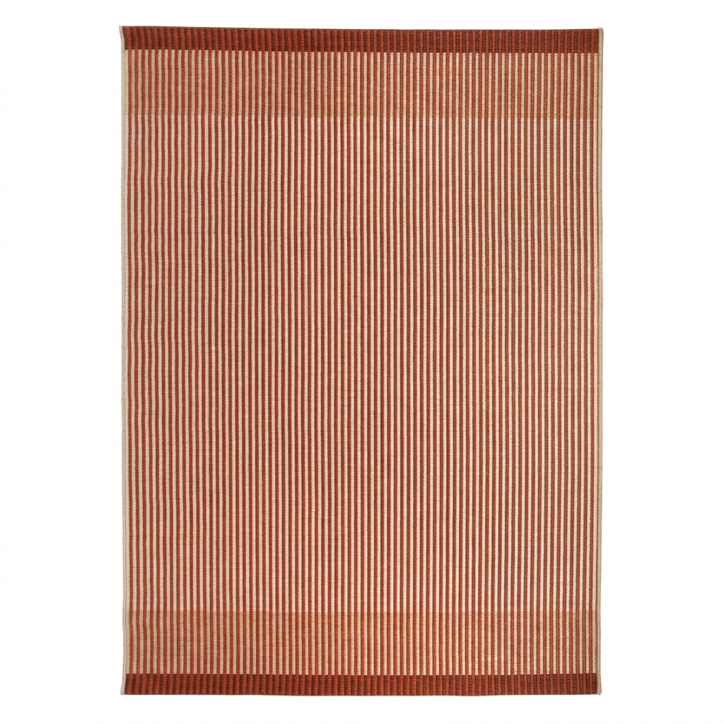 Tapis Menton Terracotta - vue produit fond blanc