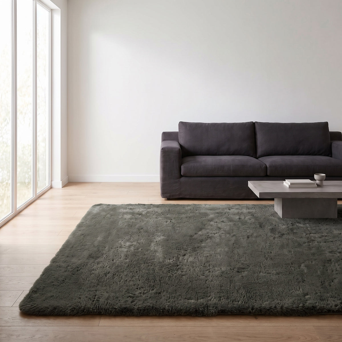 Tapis Deauville Thym - salon vue large